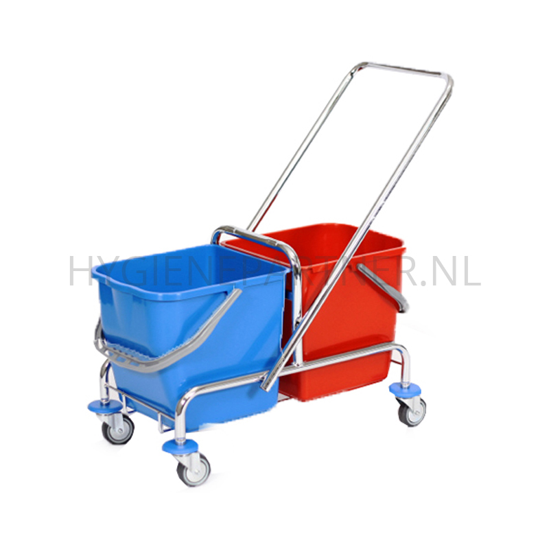 WM601002 Rolemmer dubbel verchroomd 2x17 liter